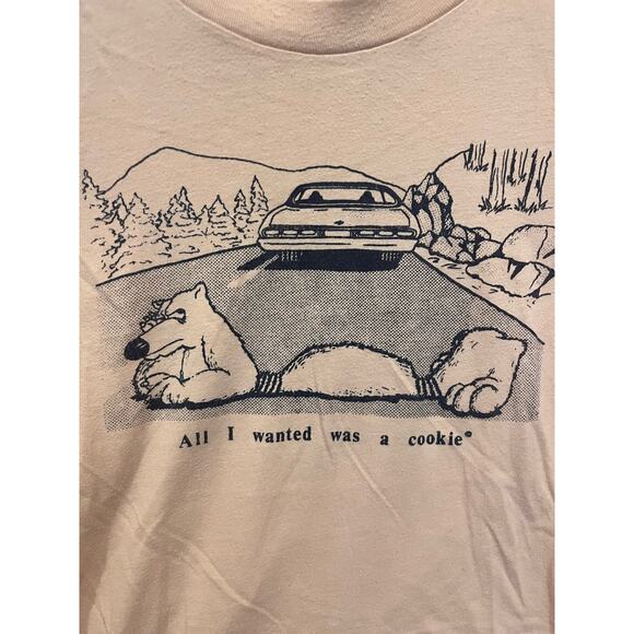 Vintage 80’s Hanes 50/50 Roadkill Comedy Tee - Picture 2 of 3